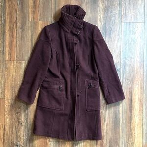 Kappahl Women's Wool Coat in Plum